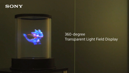 360-degree Transparent Light Field Display